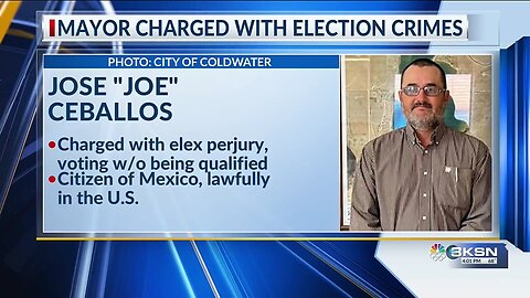 Mayor of Coldwater, Kansas, Jose Ceballos, has been revealed to be a foreign national ...