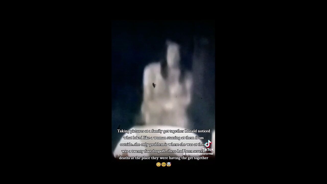 Ghost lady captured floating over the ground