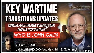 JMC W/ Key Wartime Transitions Updates - SG Anon. OPINION ON ECONOMY, TRUMP, & MORE CLIF HIGH