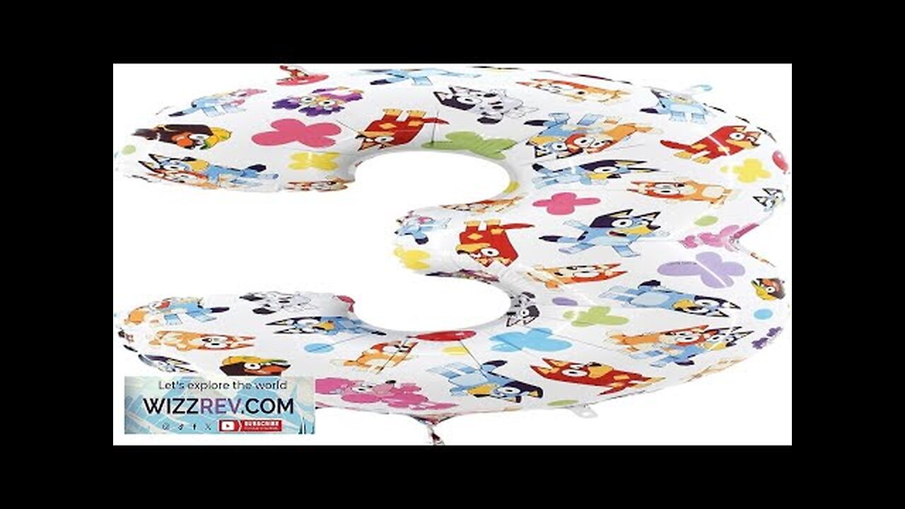 Toyland® 26 Inch Bluey & Bingo Number Foil Balloon Kids Party Review