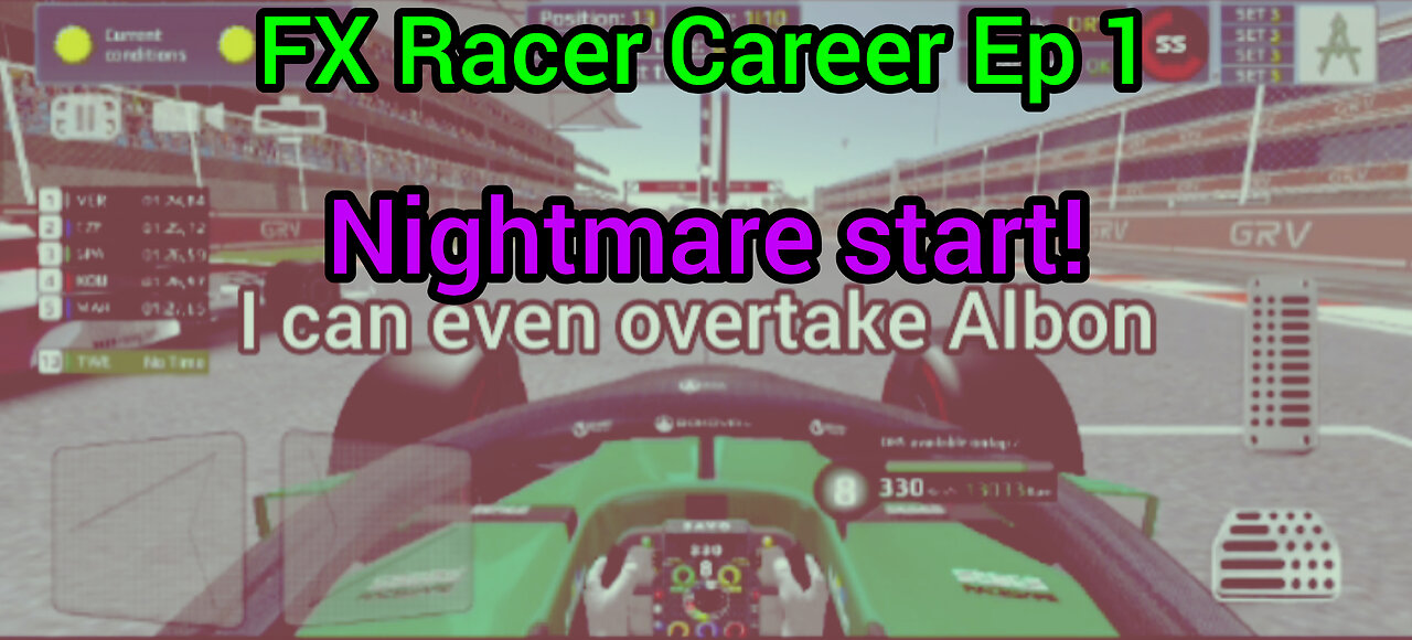 Fx Racer Career Mode Episode 1: Nightmare start!