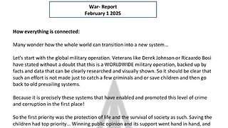 WAR REPORT - FEBRUARY 01 2025 - HOW EVERYTHING IS CONNECTED