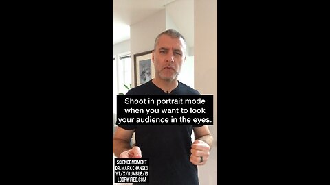 Shoot in portrait mode when you want to look your audience in the eyes.
