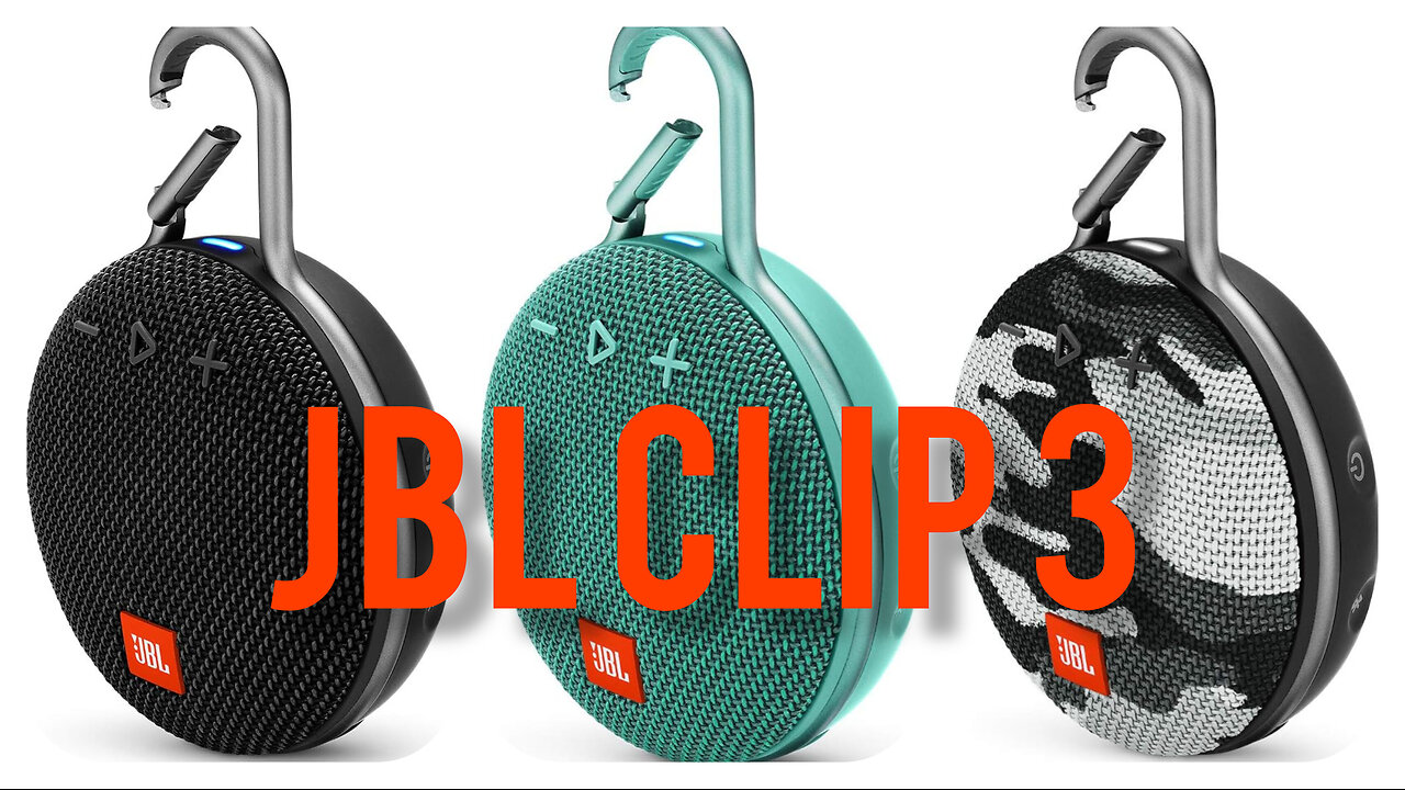 JBL Clip 3,Waterproof, Durable & Portable Bluetooth Speaker under $40 only