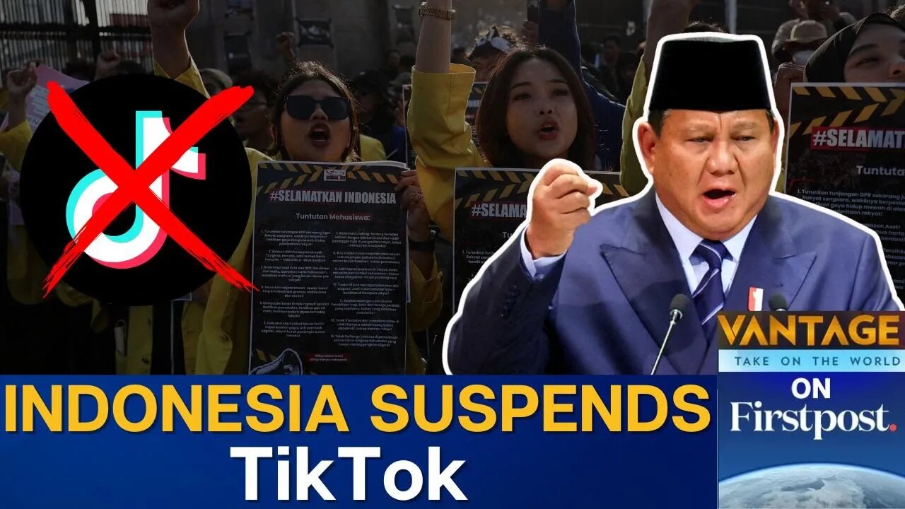 Indonesia Suspends TikTok for Refusing to Share Protest Data | Vantage on Firstpost