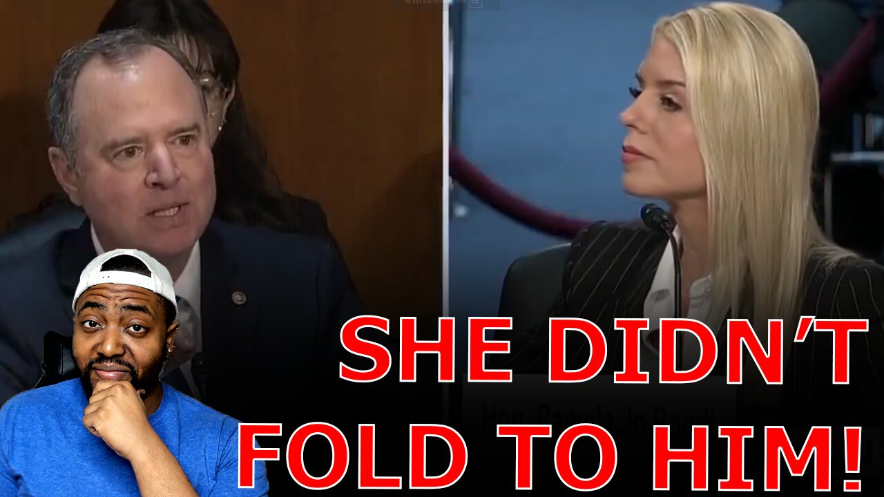 Pam Bondi CALMLY DISMANTLES Trump Deranged Adam Schiff Raging Over Her Locking Up Liz Cheney!