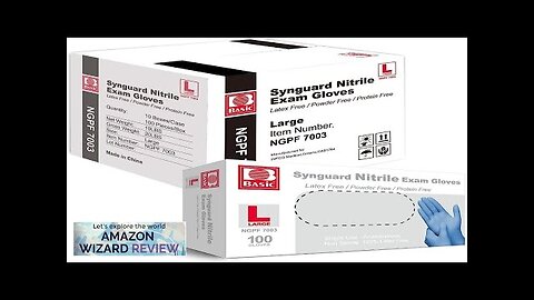 Basic Medical Blue Nitrile Exam Gloves Latex-Free & Powder-Free NGPF-7003 Review