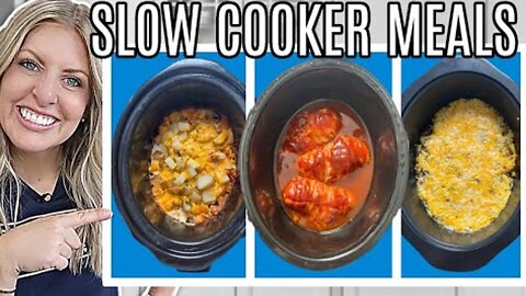 RECIPES - These 3 Slow Cooker Recipes Will Surprise You! Simple YET Delicious!