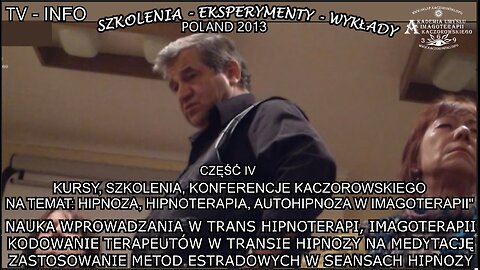 NAUKA WPROWADZANIA W TRANS HIPNOTERAPII, IMAGOTERAPII. KODOWANIE TERAPEUTÓW W TRANSIE HIPNOZY NA MEDYTACJĘ.