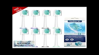 8pcs/lot Replacement Toothbrush Heads with Cap for Philips Sonicare HX6530 HX9340 HX6930 Review