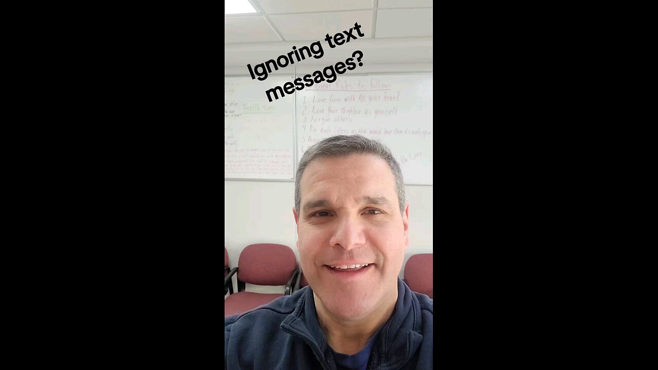 ignoring text messages?