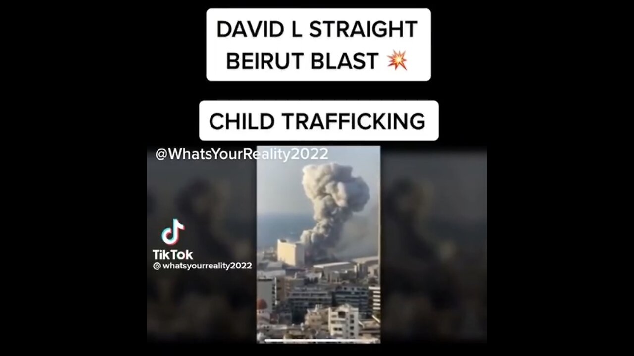 David Straight explains Beirut blast - It's All About The Children in The World