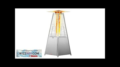 VEVOR Propane Patio Heater 48000BTU Pyramid w/Wheels for Outdoor Patio Silver Review