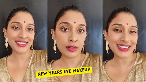 New years eve makeup tutorial ✨ Golden makeup tutorial