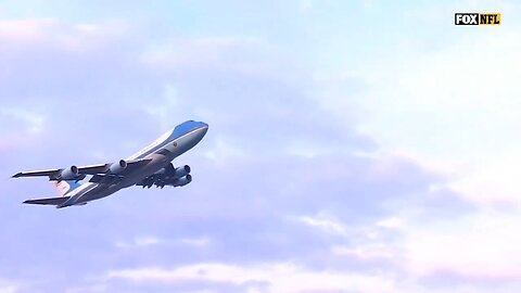 Air Force One flyover above Northwest Stadium