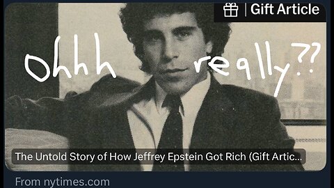 CENSORSHIP INDUSTRY ANNOTATED #113: It All Goes Back To Iran-Contra... Epstein Reloaded