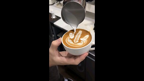 double swan latte art 😁😁