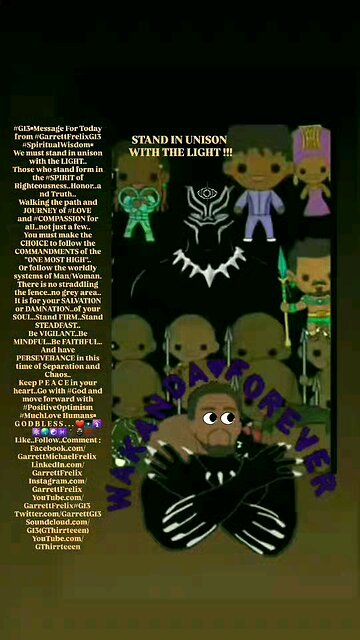 ▪︎STAND IN UNISON WITH THE LIGHT▪︎