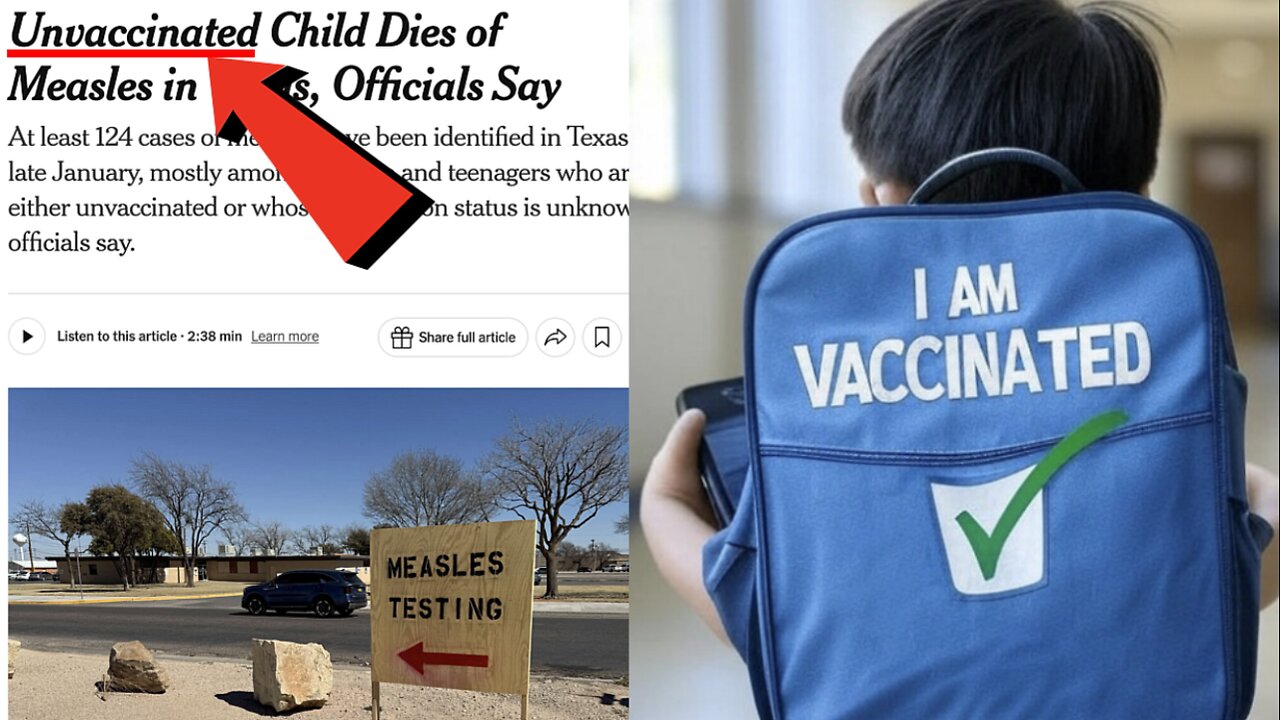 Fake Breakout Warning! 1st Measles Death In 10yrs Beause Of Unvaxed Child! False Flag! 🎯SEE DESC🎯