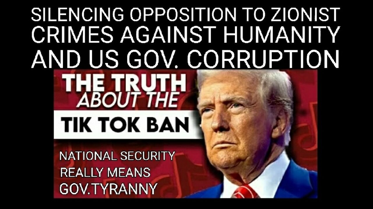 Zionist Fascist Are Killing TikTok Out of Fear of the Truth & Pro Palestine Free Speech