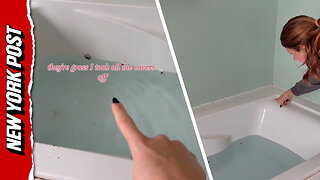 'Holy moldy!': Woman's decade-old bathtub jets unleash black water nightmare