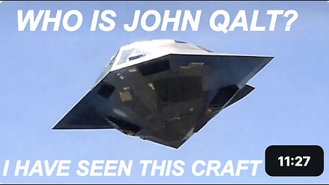Just Released The Clearest Video Of A UFO Ever Taken. WHO IS JOHN QALT?