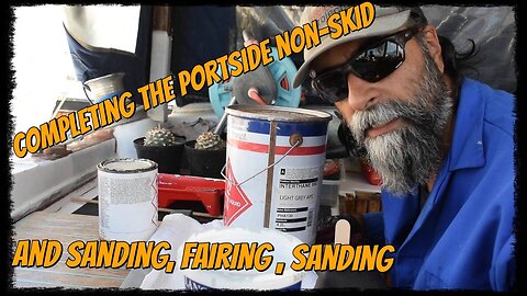 S03E03 faring deck primer and non skid #boat #boatrenovation #boatbuilding #diy