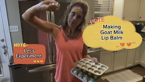 Making Homemade Goat Milk Lip Balm