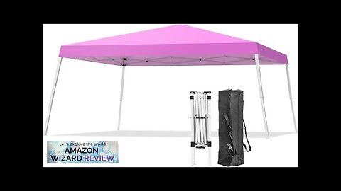 Canopy 10X10 FT Pop Up Canopy Tent Outdoor Instant Slant Legs Gazebo Review