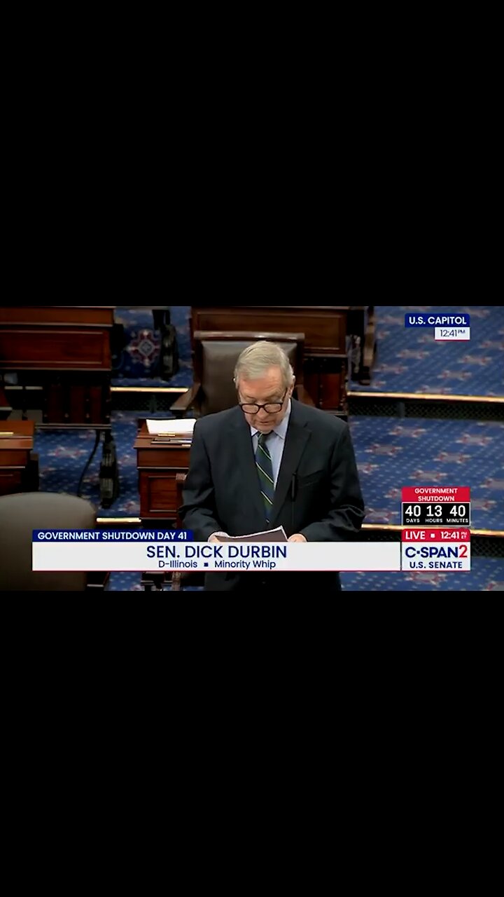 The Moment When Durbin ADMITS Democrats Knew Shutdown Would Hurt Families