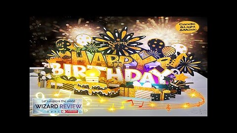 Birthday Card Musical Pop Up Birthday Cards w Light Blow Review