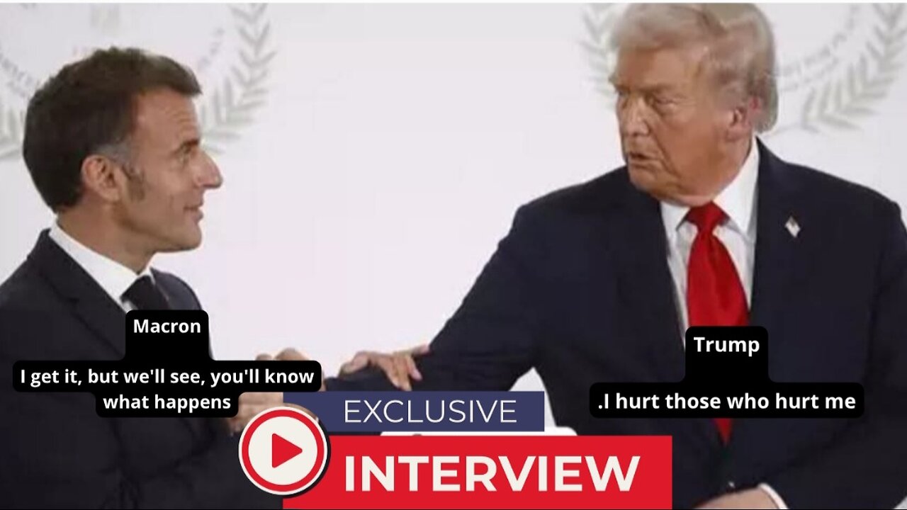 "Power Clash in a Handshake! Trump vs Macron at the Sharm Summit 🇺🇸🤝🇫🇷"