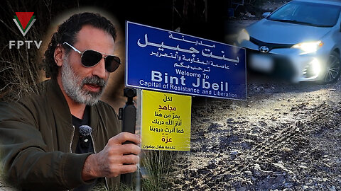 Inspecting The Road to Bint Jbail After Zionist Incursion