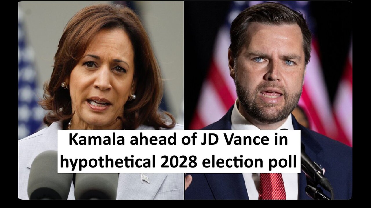 Kamala Harris leads JD Vance in hypothetical a 2028 election poll