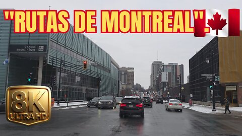 Montreal al Volante: Me encuentro un Cubano en el tráfico a -14°C [8K RAW]