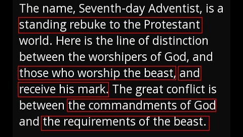 Sunday worship and the Sabbath; the SDA cult!
