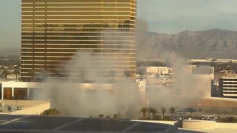 Explosion reported near Trump Tower in Las Vegas, USA.