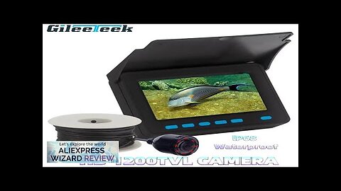 WF25C 4.3inch LCD Monitor MINI Fish Finder 1200TVL Underwater Fishing Camera Fish Review