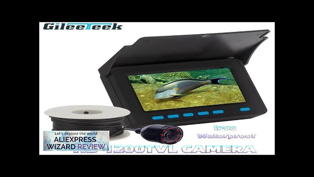 WF25C 4.3inch LCD Monitor MINI Fish Finder 1200TVL Underwater Fishing Camera Fish Review