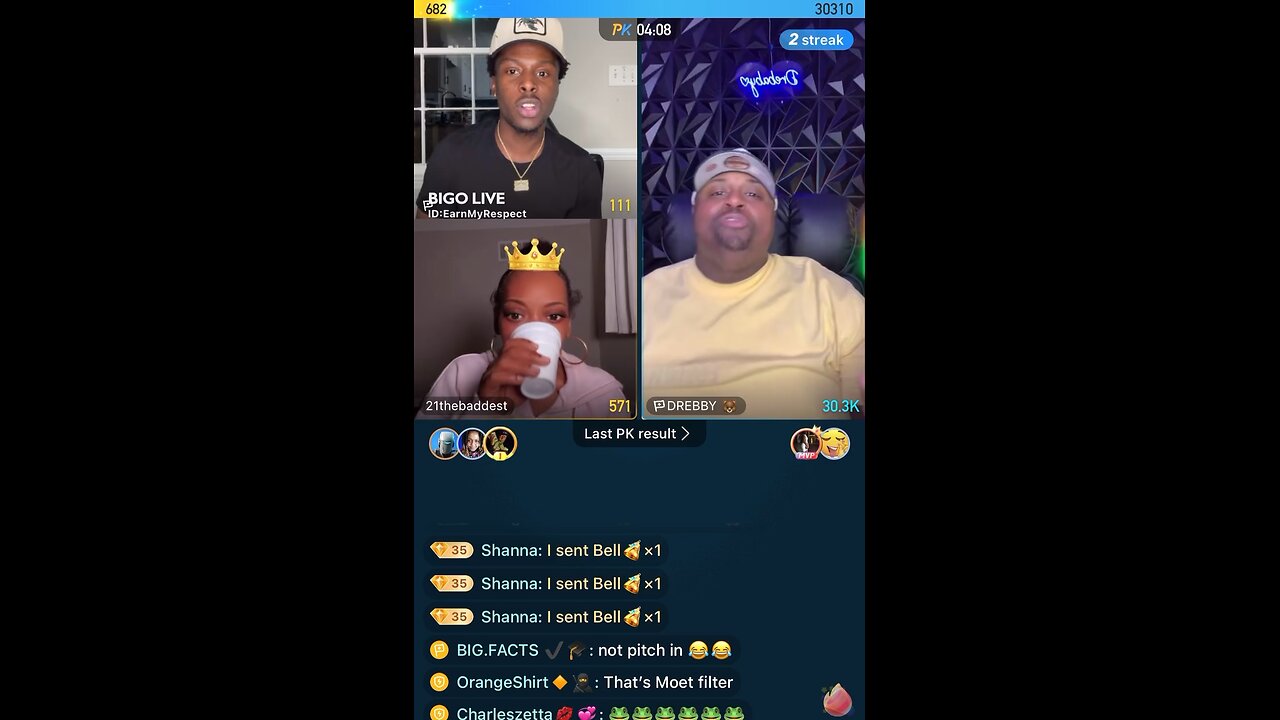 PART 2 DREBABY & NOCAP LINED TRINA B & 21BADBIHH JOINS BIGO LIVE