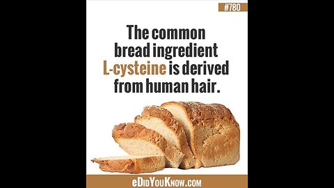 When You See L-Cysteine On An Ingredient List...You Are Consuming Human Hair.