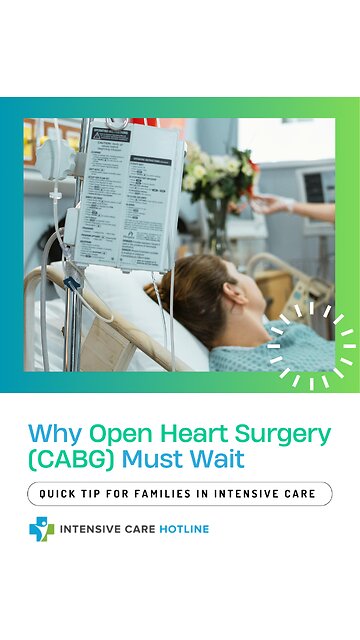 Why Open Heart Surgery (CABG) Must Wait