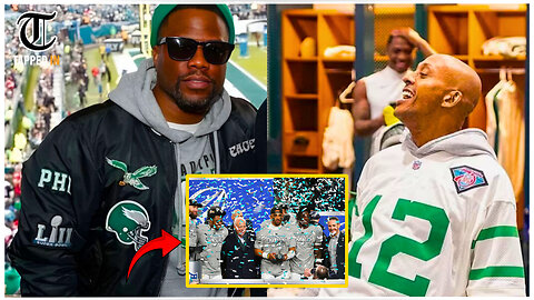 Kevin Hart & Gillie Go WILD After Eagles’ NFC Championship Win! 🦅🔥