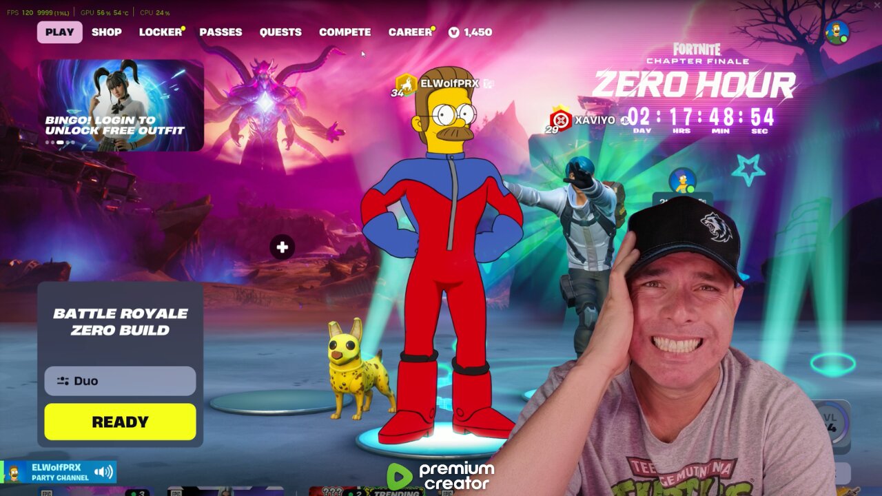 ELWOLFPRX: Zero Hour Countdown – Fortnite Finale Hype!