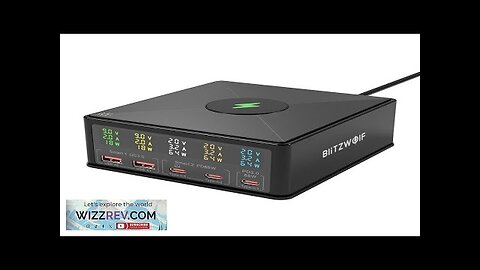 BlitzWolf® 868H 160W 5-Port USB PD Desktop Charger Dual USB-A QC3.0+Dual PD65W Review