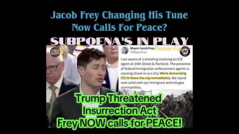 Subpoena’s Out. Mayor Jacob Frey Now Calls For Peace.