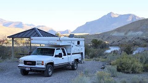 Salmon River Scenic Byway and Idaho Ghost towns in the truck camper.