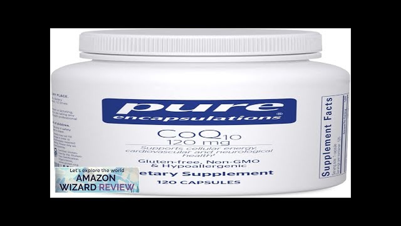 Pure Encapsulations CoQ10 120 mg Coenzyme Q10 Supplement for Heart Health Review