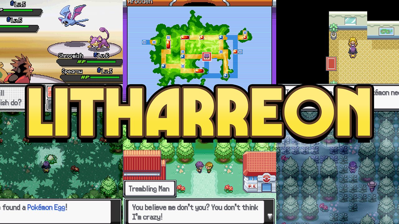 Pokemon Litharreon - Fan-made Game, Litharreon with new region, story, double battles