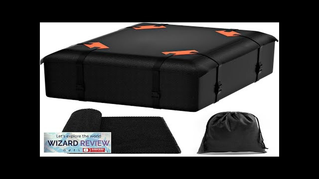 Car Rooftop Cargo Carrier Bag 15 Cubic Feet Waterproof Car Roof Top Review